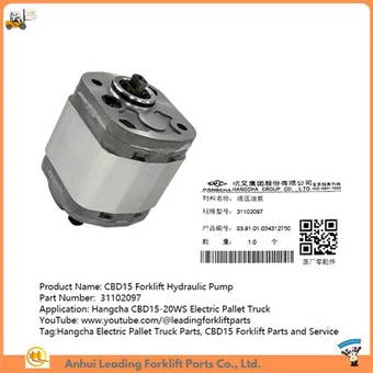 Гидравлический насос вилочного погрузчика|Hangcha Electric Pallet Charcy Charge|CBD15. Запчасти для погрузчика и обслуживание
