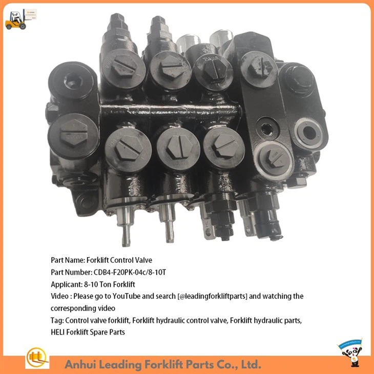 Forklift hydraulic control valve