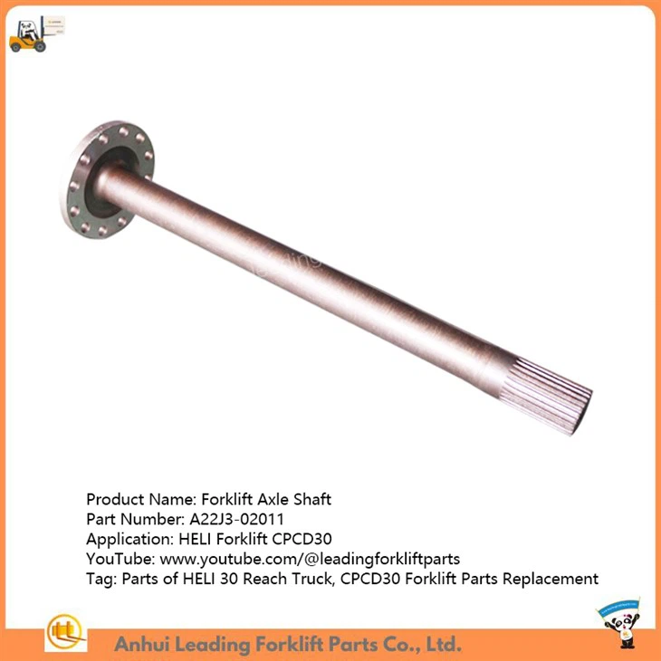 Полуплавающие полуоси для вилочных погрузчиков|Детали ведущего моста HELI|детали рулевой оси